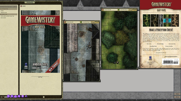 Fantasy Grounds - Pathfinder RPG - GameMastery Map Pack: Ambush Sites