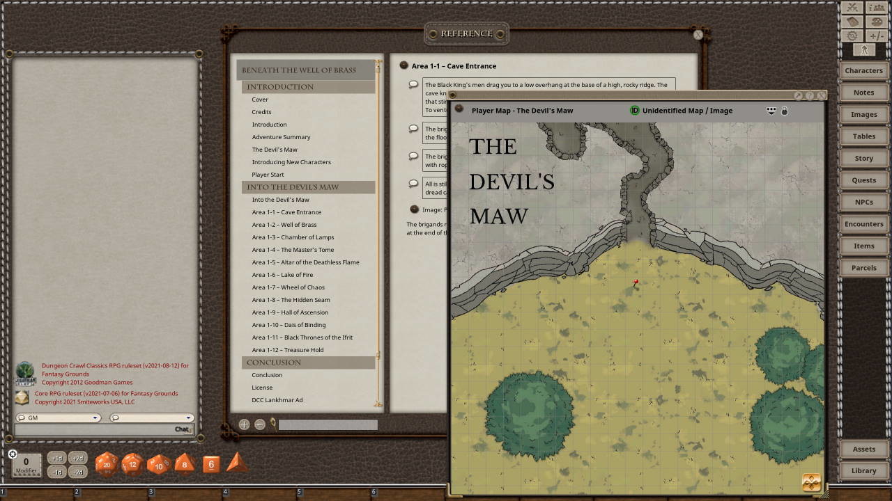 Fantasy Grounds - Dungeon Crawl Classics Day #2: Beneath the Well of Brass Featured Screenshot #1