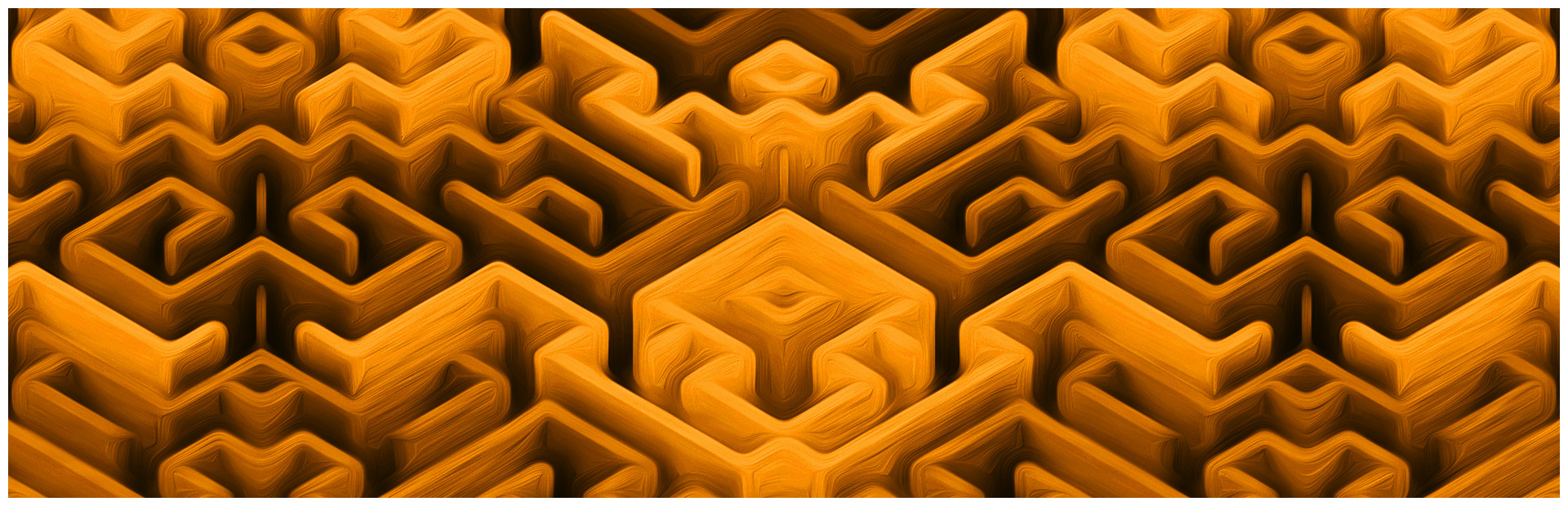 Maze Art: Orange