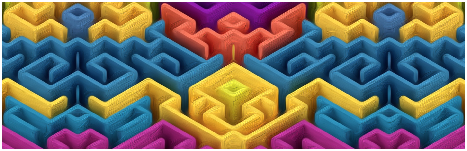 Maze Art: Rainbow