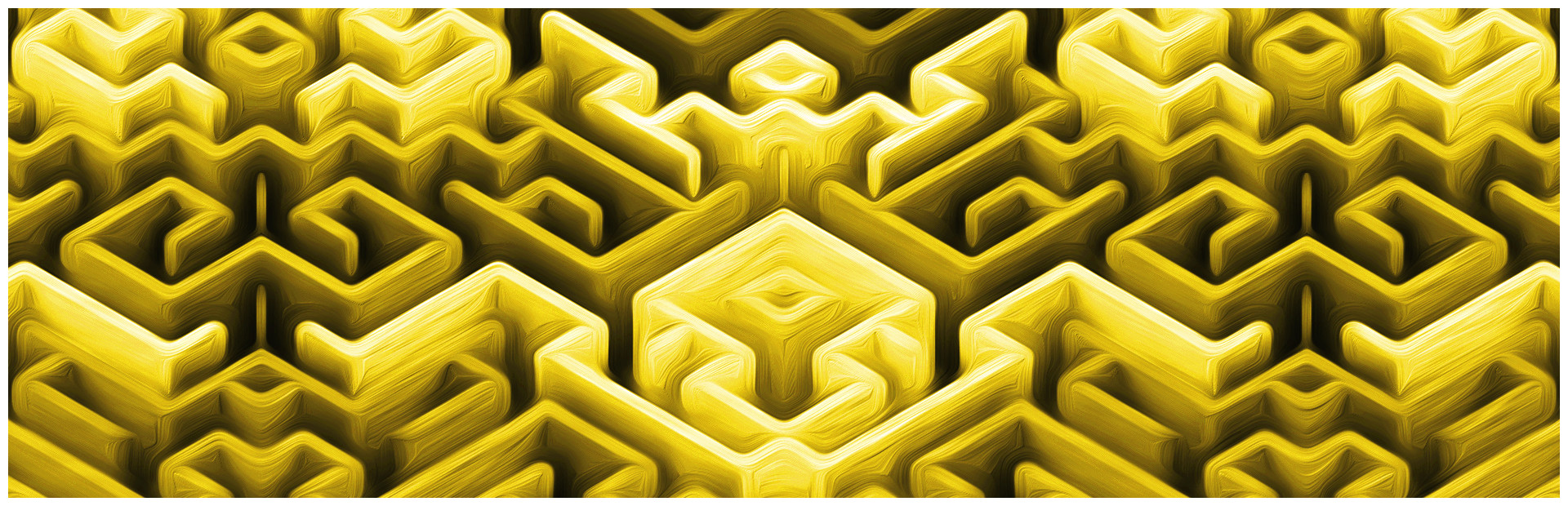 Maze Art: Yellow