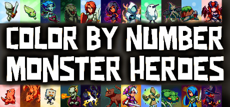 Color by Number - Monster Heroes Cover Image