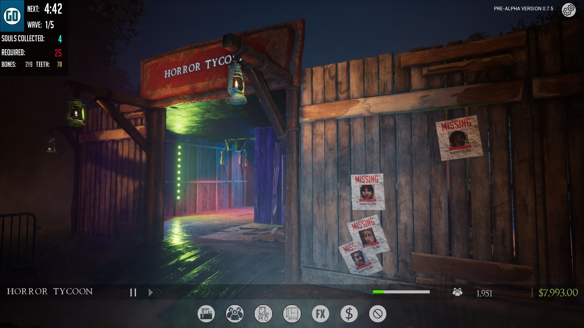 HORROR TYCOON Demo screenshot 1
