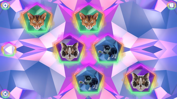 Скриншот 2 из игры Poly Memory: Cats