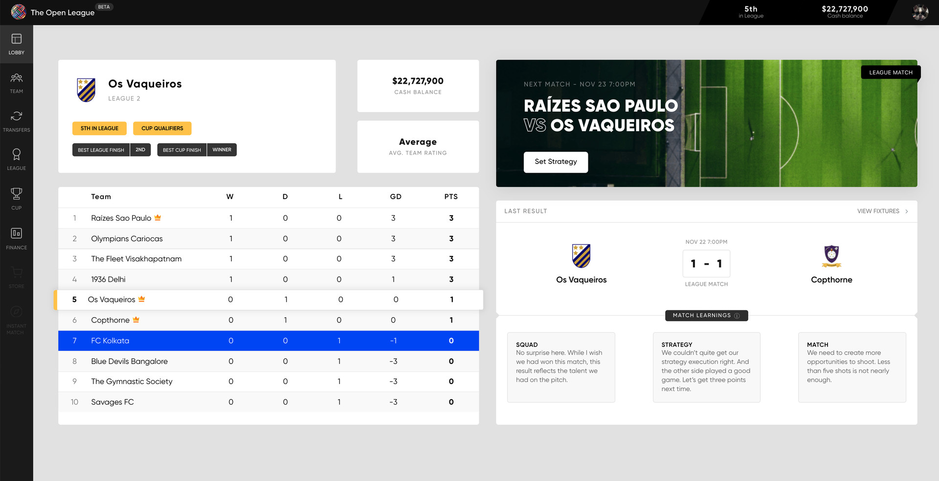 The Open League Featured Screenshot #1
