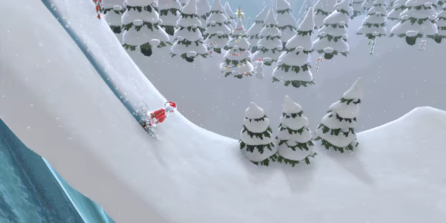 Santa's Slippery Slope (Ski Stunts) video 1
