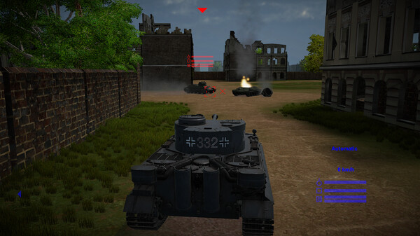 Screenshot z WWII Tanks Battle Battlefield