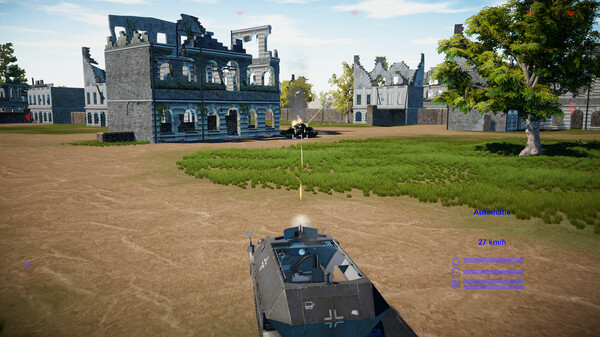 Screenshot z WWII Tanks Battle Battlefield