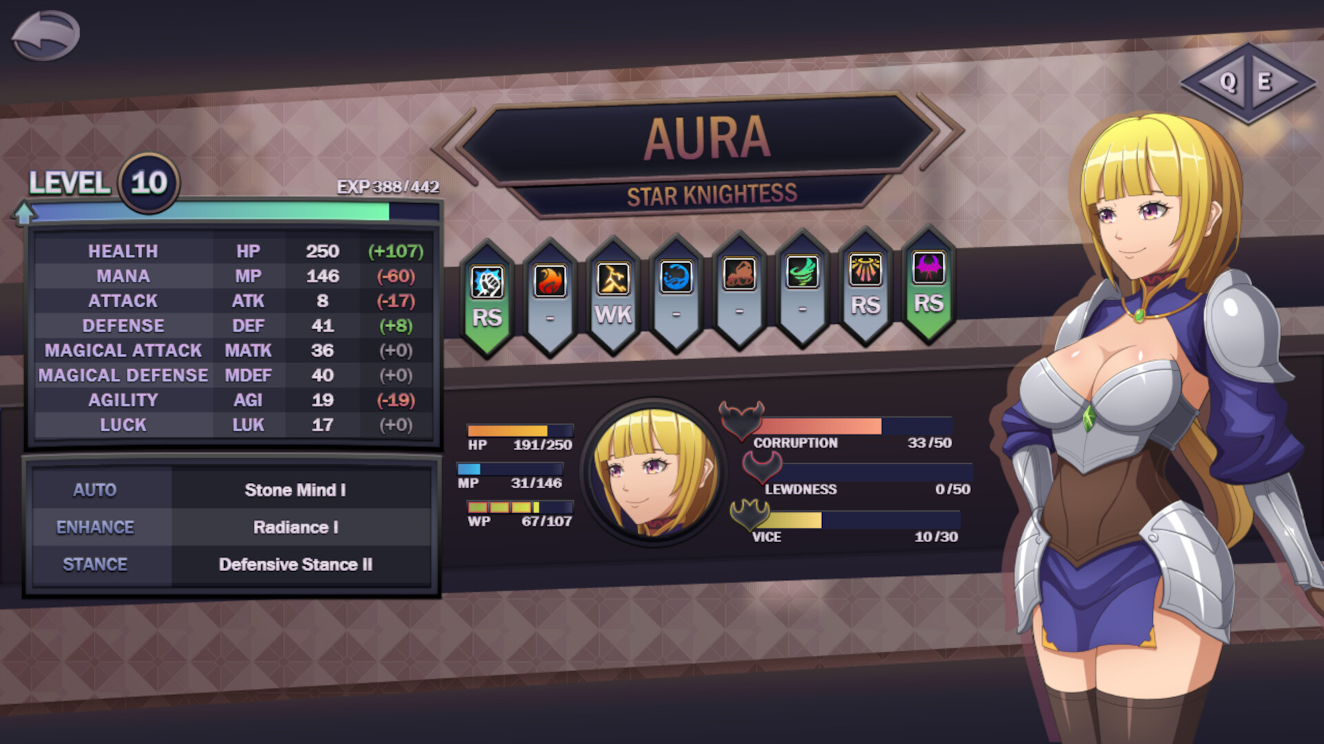 Star Knightess Aura screenshot #2