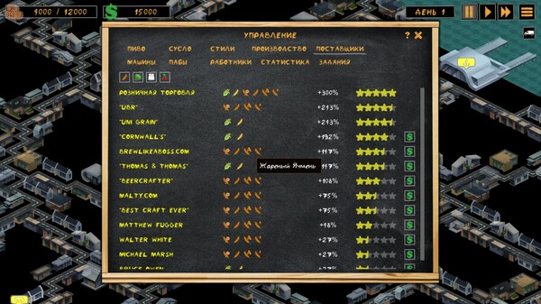 Screenshot z Microbrewery Tycoon Screenshot z Microbrewery Tycoon
