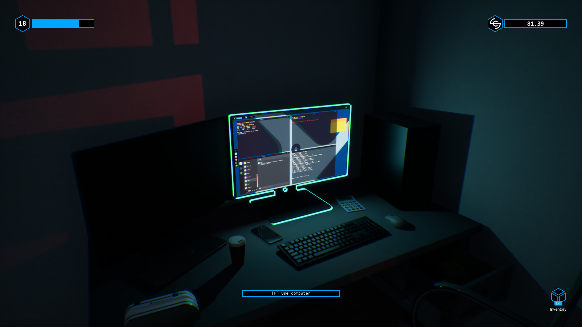 #2. Hacker Simulator: Free Trial (Steam) 由: Save All Studio