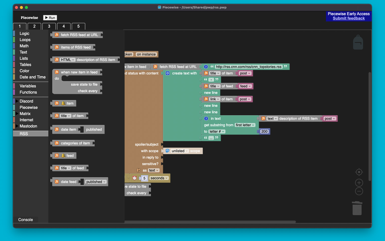 Piecewise - RSS Feeds Featured Screenshot #1