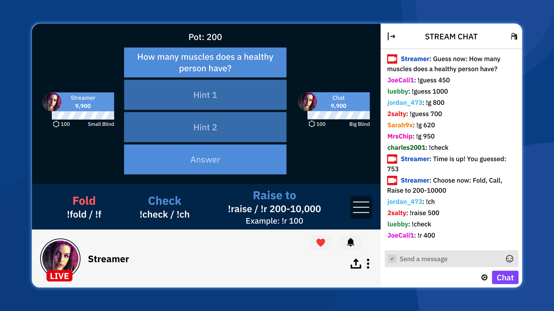 #5. QuizPoker: Mix of Quiz and Poker (Steam) Bởi: Siwalu