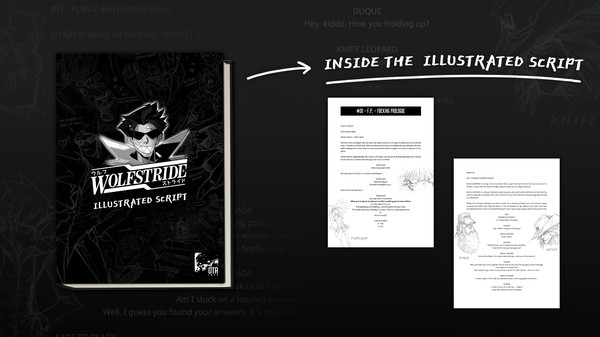 Wolfstride Illustrated Script + Wallpapers