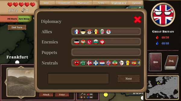 Countryball: Europe 1890.