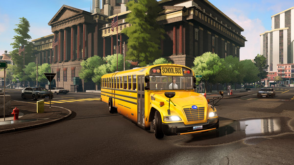 Bus Simulator 21 Next Stop - Official School Bus Extension — скриншот 9