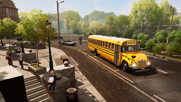 Bus Simulator 21 Next Stop - Official School Bus Extension — скриншот 8