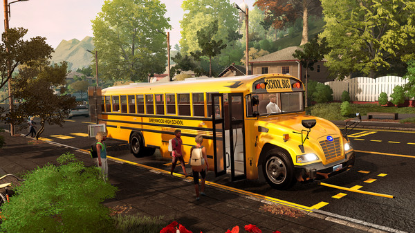 Bus Simulator 21 Next Stop - Official School Bus Extension — скриншот 10