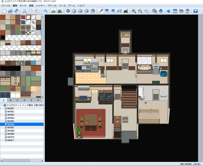 KHAiHOM.com - RPG Maker MZ - DorapixelMapChips - Modern JP Interiors