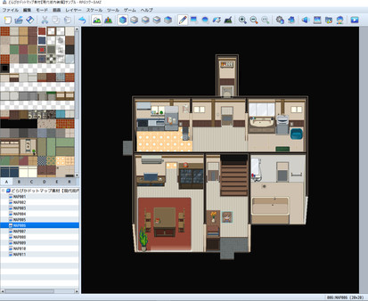 RPG Maker MZ - DorapixelMapChips - Modern JP Interiors