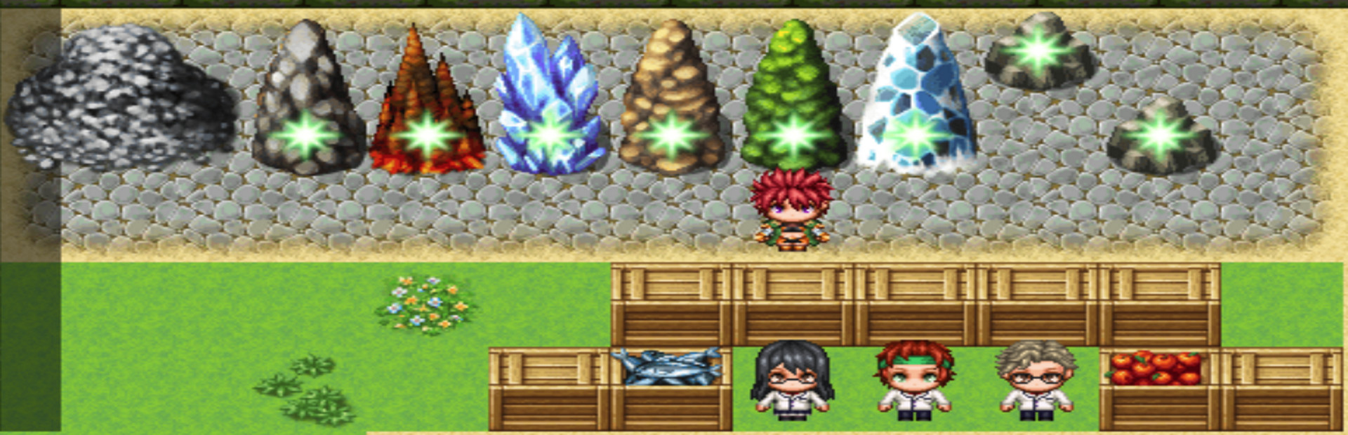 Item synthesis and dungeon exploration