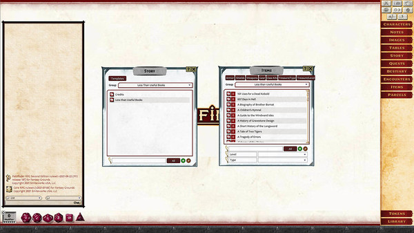 Fantasy Grounds - Rumours, Notes and Books Collection (Pathfinder 2E)