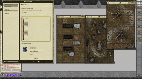 Fantasy Grounds - GameMastery Map Pack: Graveyard