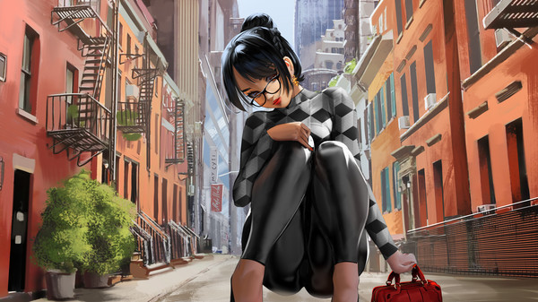 Screenshot of Glamor & Girls gameplay showing in-action mechanics