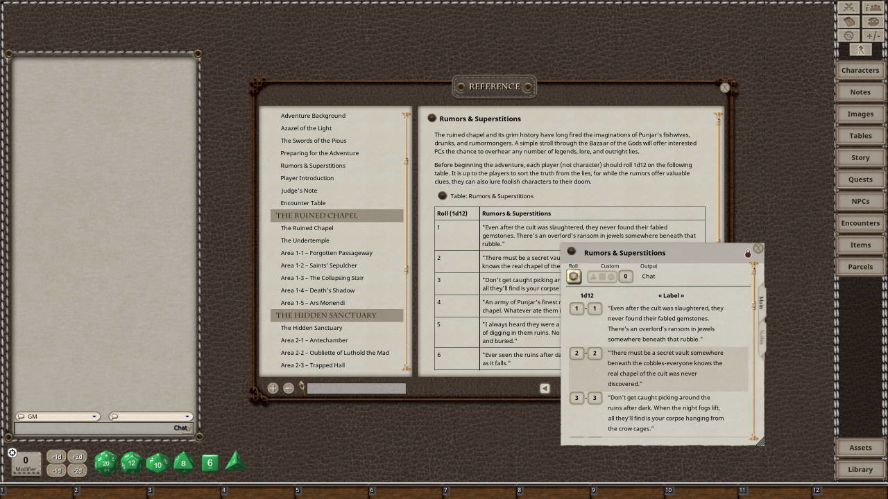 Fantasy Grounds - Dungeon Crawl Classics #70: Jewels of the Carnifexのスクリーンショット 1