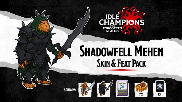 Idle Champions - Shadowfell Mehen Skin & Feat Pack