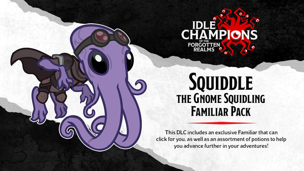 Idle Champions - Squiddle the Gnome Squidling Familiar Pack