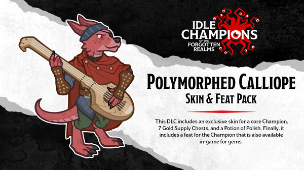Idle Champions - Polymorphed Calliope Skin & Feat Pack