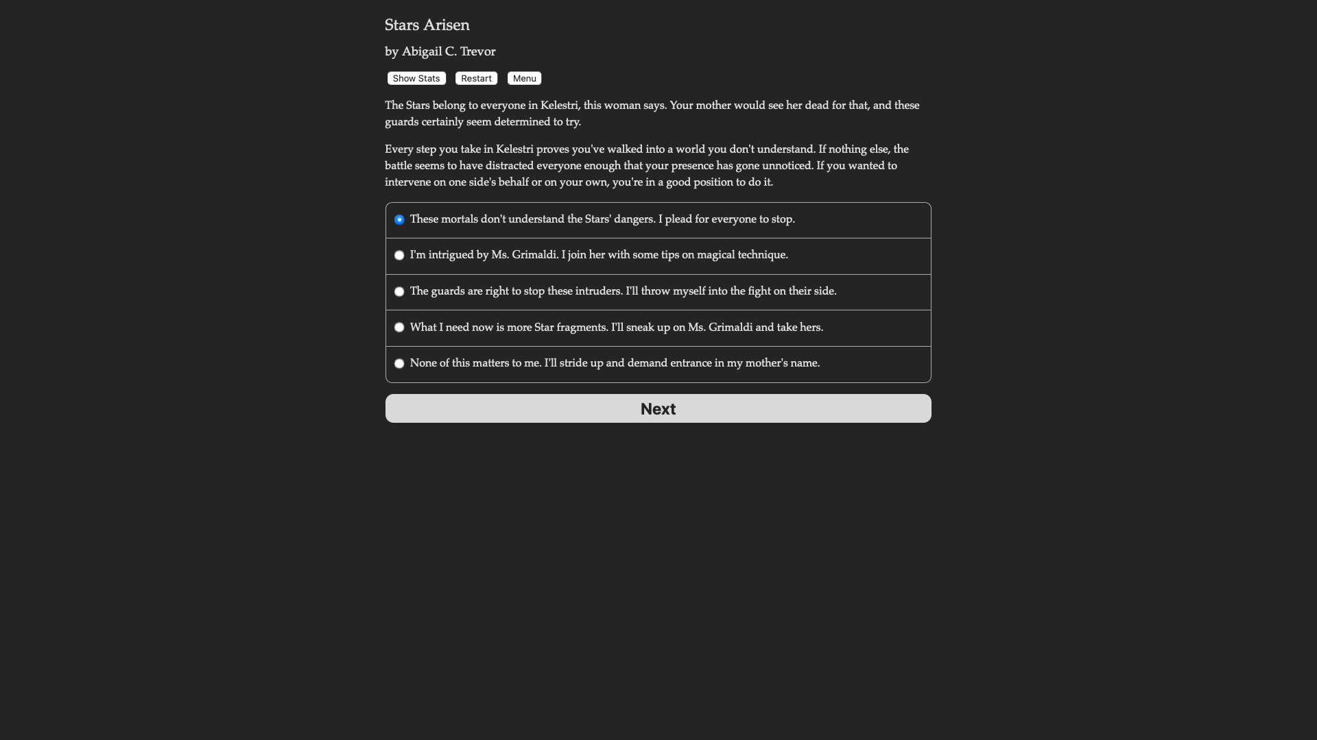 Stars Arisen screenshot #2