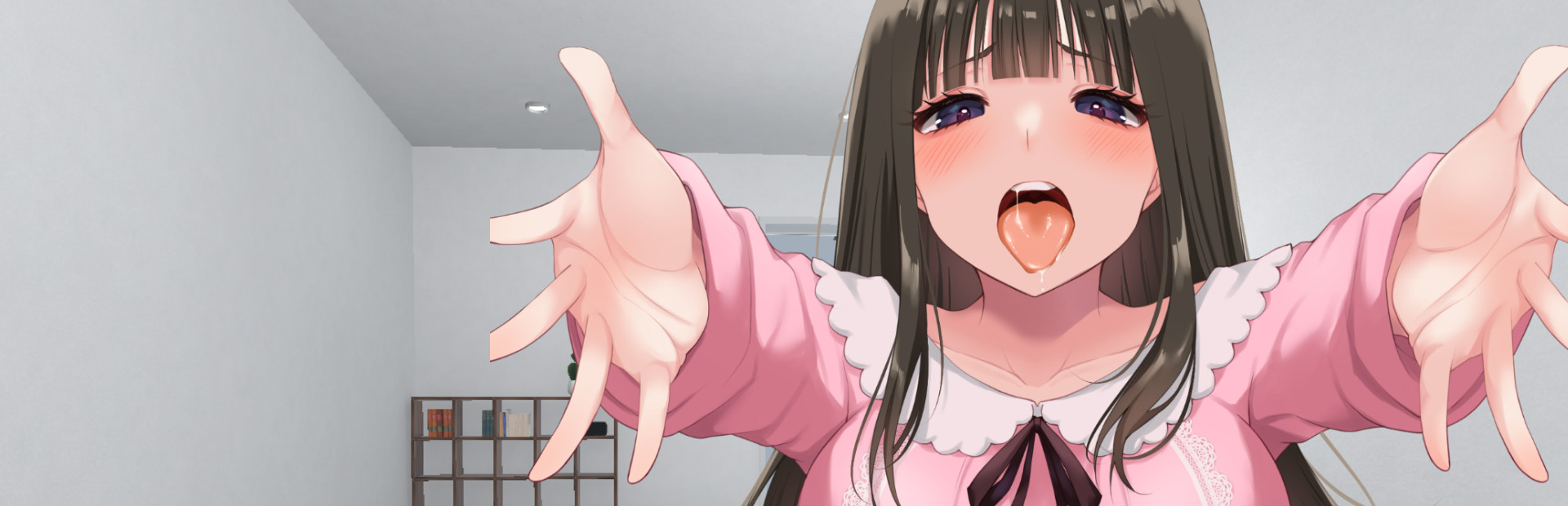 [Tongue kissing Specialization] My girlfriend's here for a visit.