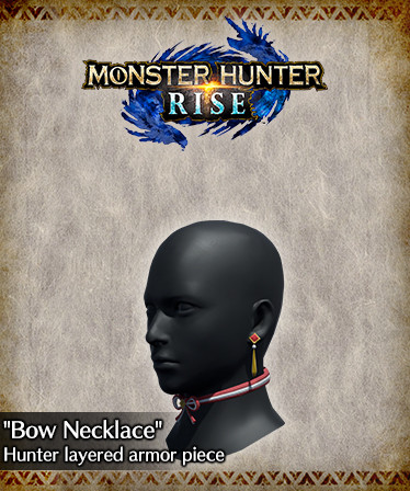 Monster Hunter Rise - "Bow Necklace" Hunter layered armor piece
