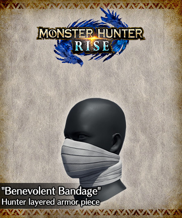 Monster Hunter Rise - "Benevolent Bandage" Hunter layered armor piece