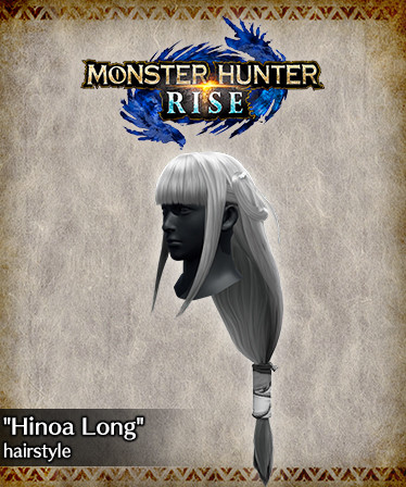 Monster Hunter Rise - "Hinoa Long" hairstyle