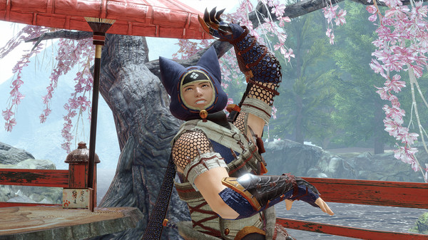 Monster Hunter Rise - "Felyne Stealth Hood" Hunter layered armor piece