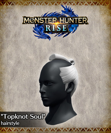 Monster Hunter Rise - &quot;Topknot Soul&quot; hairstyle