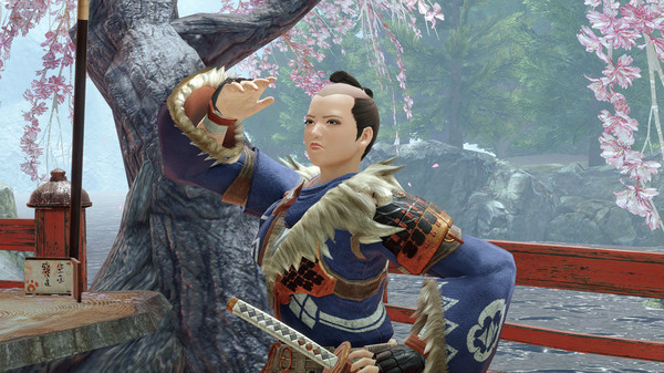Monster Hunter Rise - "Topknot Soul" hairstyle