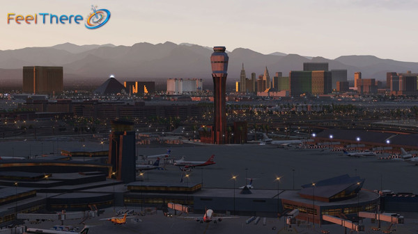 X-Plane 11 - Add-on: FeelThere - KLAS - Las Vegas International Airport — скриншот 10