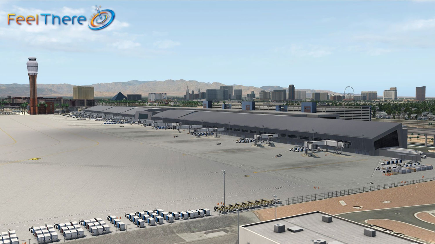 X-Plane 11 - Add-on: FeelThere - KLAS - Las Vegas International Airport Featured Screenshot #1