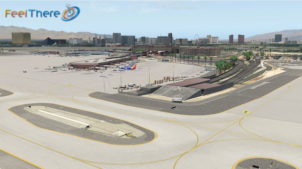 X-Plane 11 - Add-on: FeelThere - KLAS - Las Vegas International Airport — скриншот 9