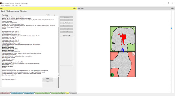 D100 Dungeon - The Dragon Armour screenshot 1