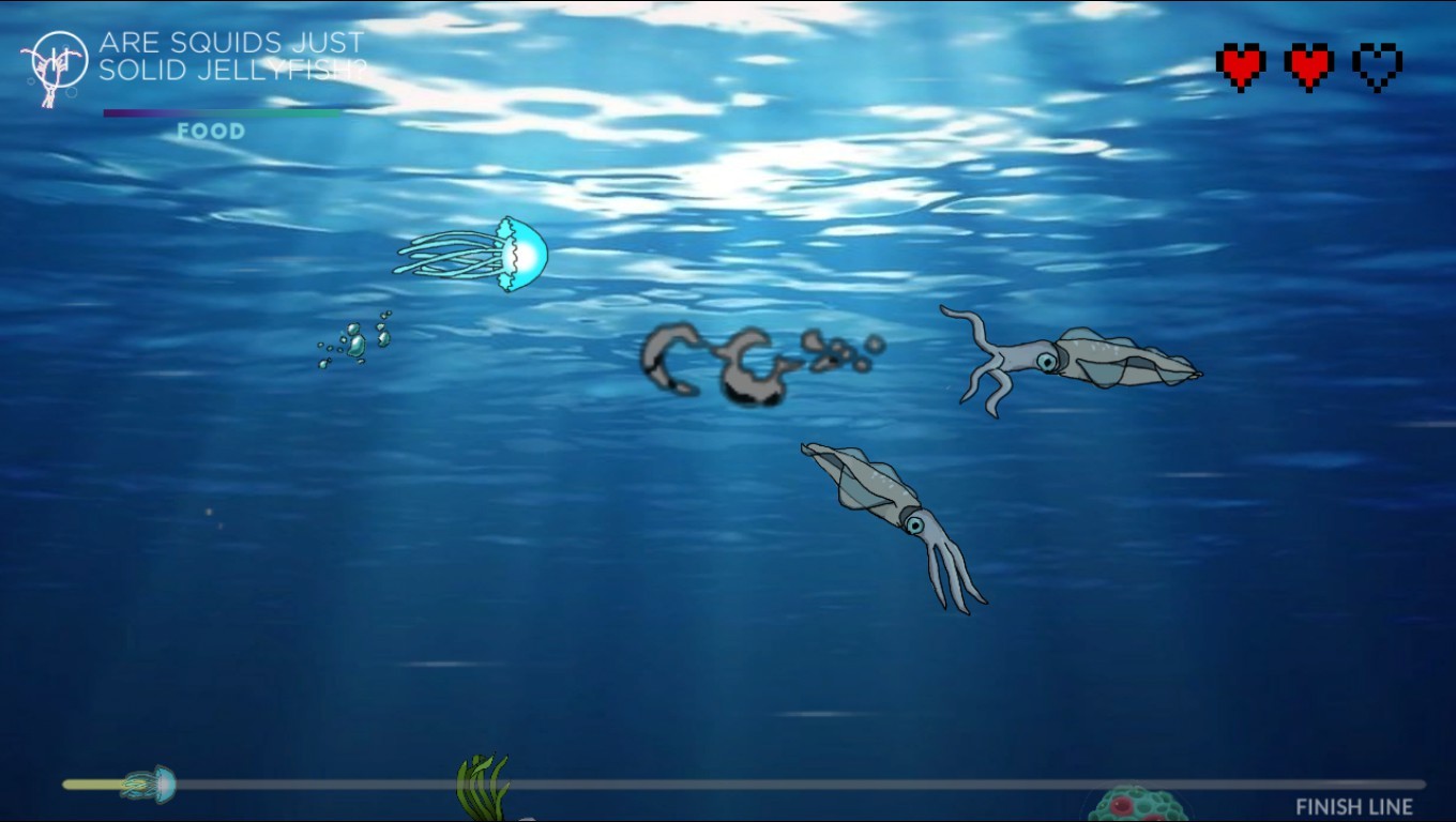 screenshot of A lost jellyfish: Return to its parents 2