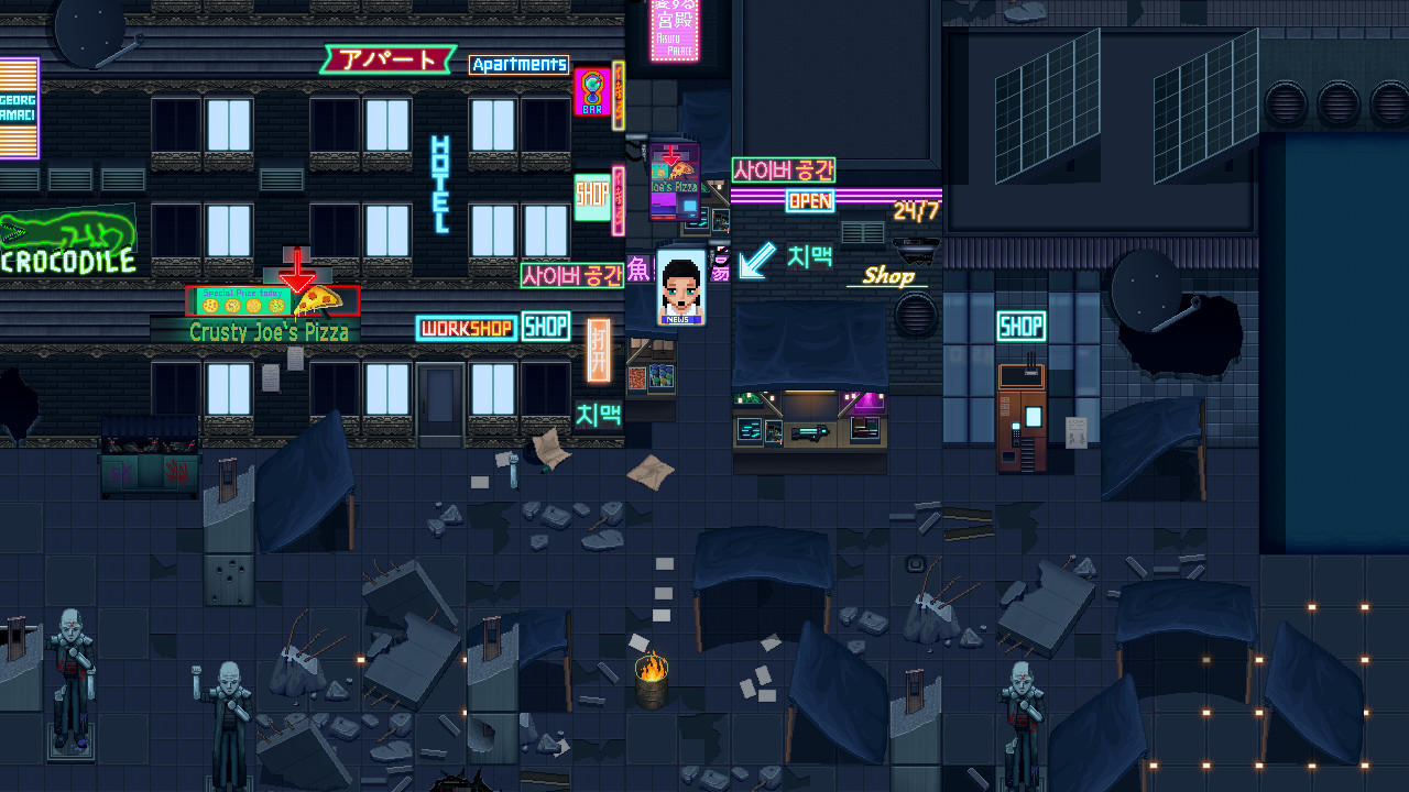 RPG Maker MV - Winlu Cyberpunk Tileset - Exterior Featured Screenshot #1