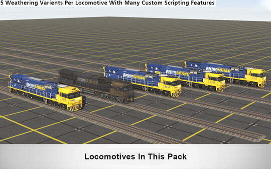 Trainz 2019 DLC - Pacific National 92 and 93 Class Locomotives