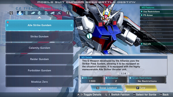 Скриншот из MOBILE SUIT GUNDAM SEED BATTLE DESTINY REMASTERED