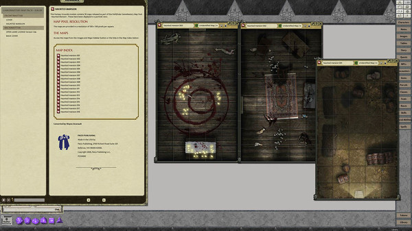 Fantasy Grounds - GameMastery Map Pack: Haunted Mansion