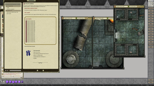 Fantasy Grounds - GameMastery Map Pack: Dungeon Chambers